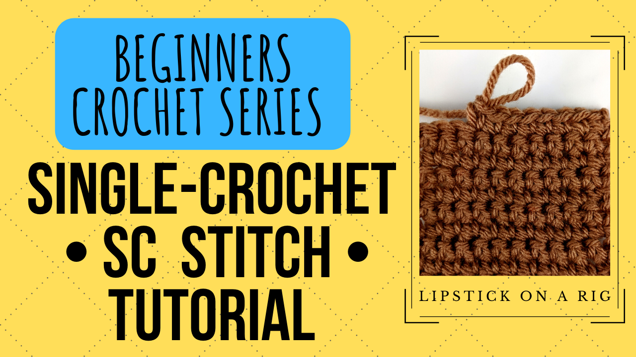 Single Crochet Stitch Tutorial - How to SC ST - Crochet With Julie