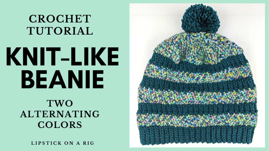 How to Crochet Slouchy Beanie - Knit-like Crochet Tutorial