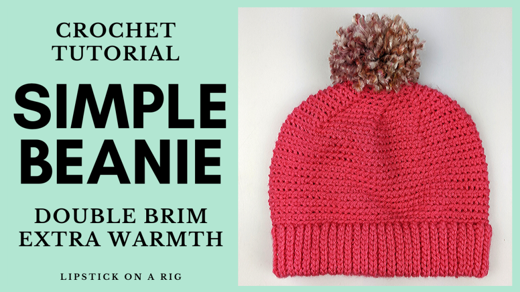 How to crochet an extra warm beanie tutorial