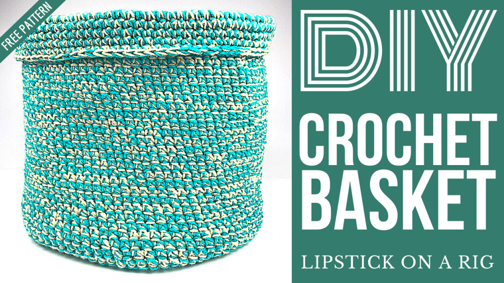 DIY Crochet basket tutorial