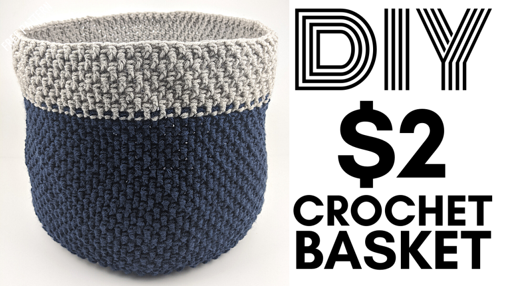 How to crochet a Basket Tutorial - Cheap Basket