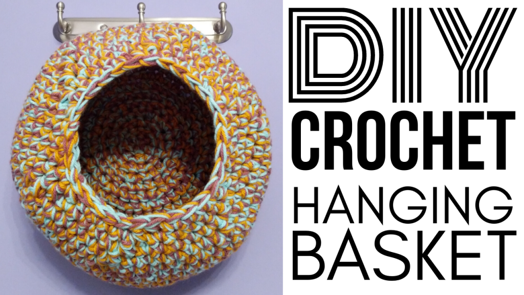 How to Crochet a Hanging Basket - Medium Basket
