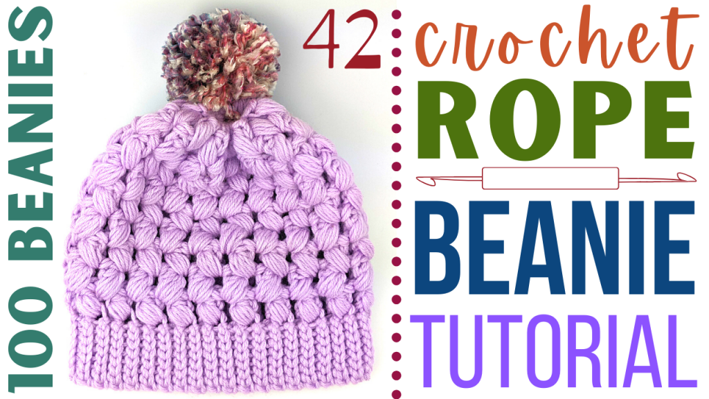 how to crochet a beanie - bead rope st beanie tutorial