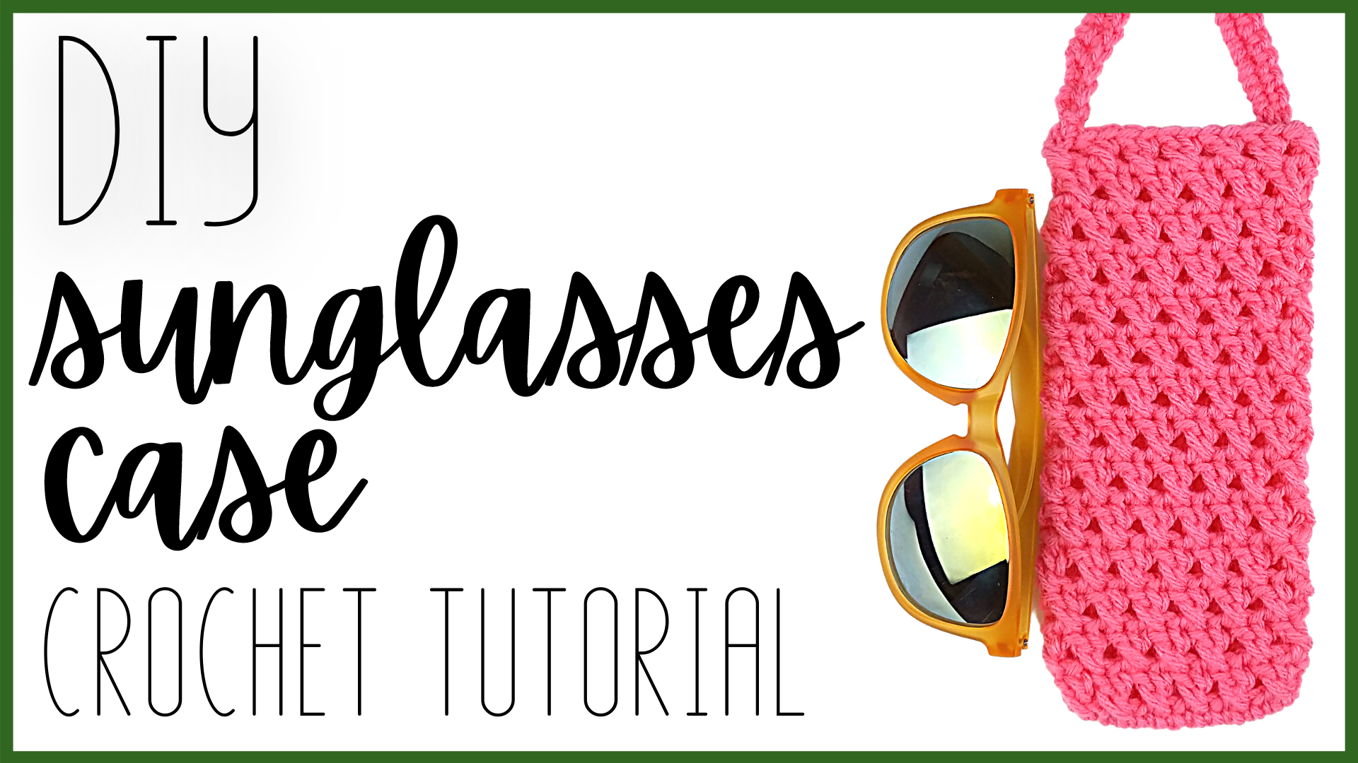 How to Crochet a Simple Sunglasses Case Crochet With Julie