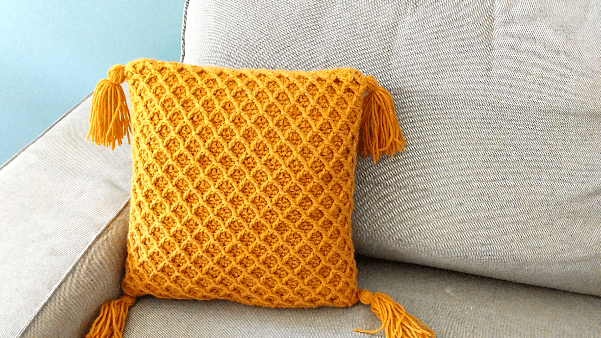 How to Crochet Throw Pillow Slip Cover Crochet With Julie