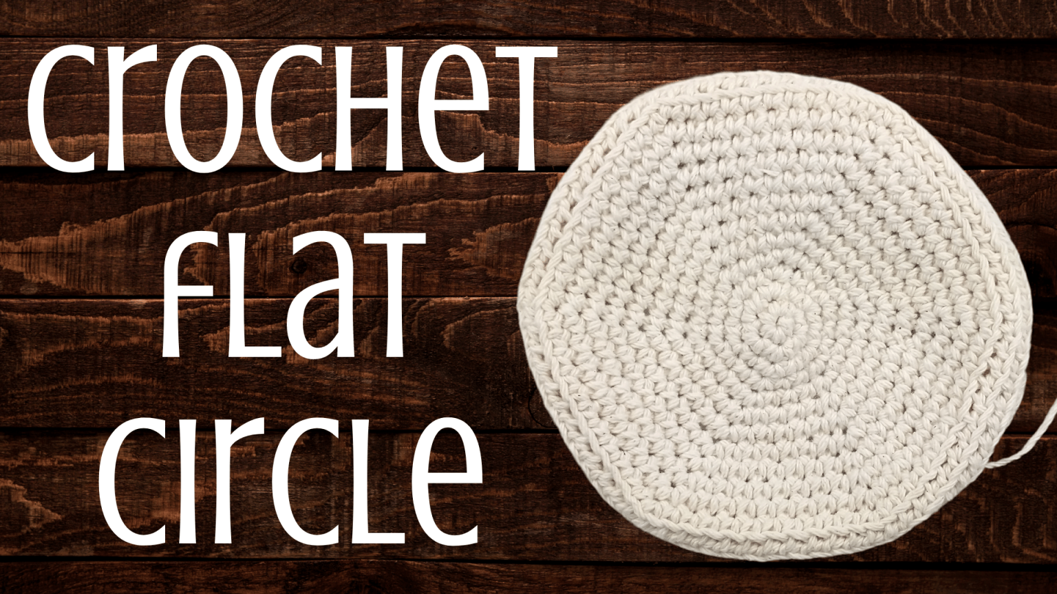 How to Crochet a Continuous Loop Circle Using SC st – Crochet With Julie
