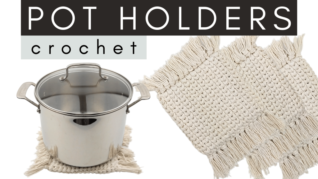 Crochet Pot Holder - Boho Hot Pad