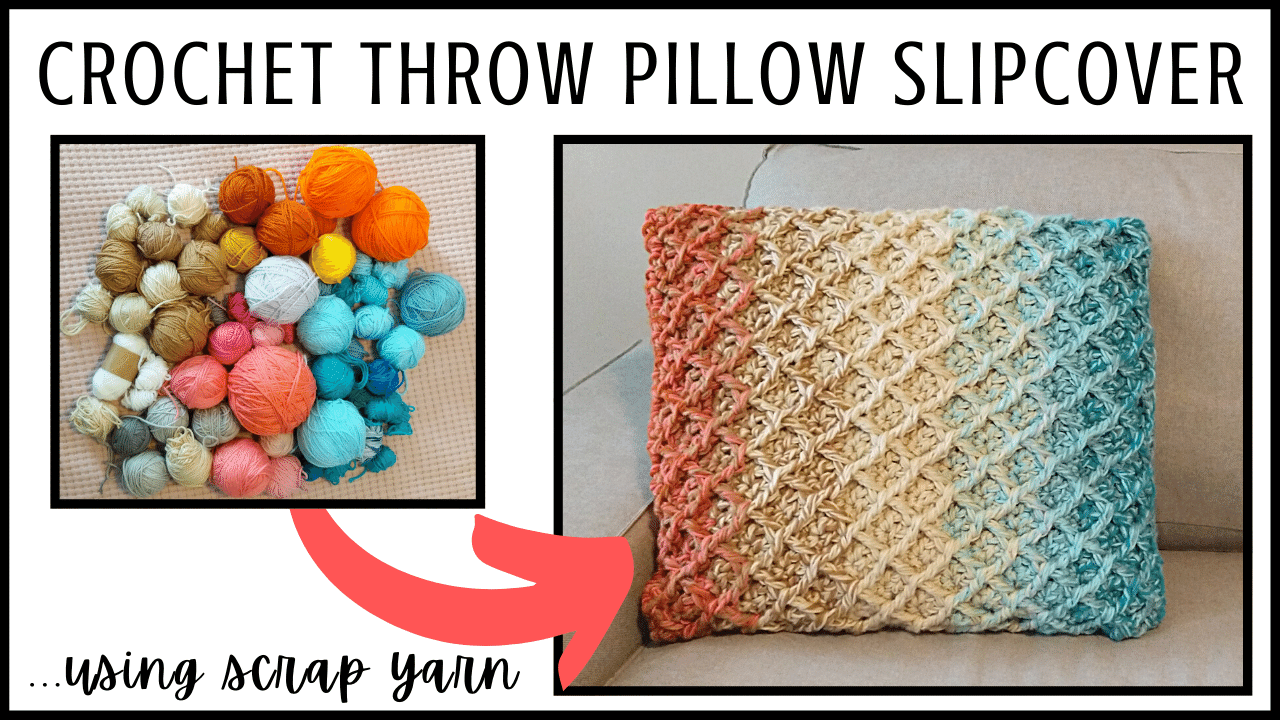 Crochet Throw Pillow Slipcover Crochet With Julie