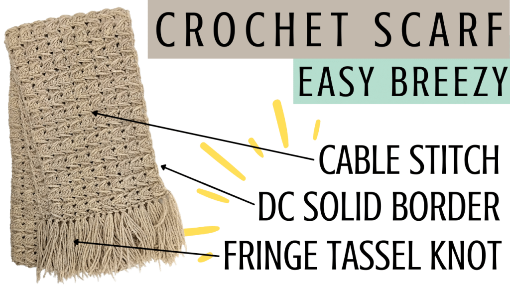 Crochet Scarf Tutorial - Easy Wool Scarf Crochet Pattern