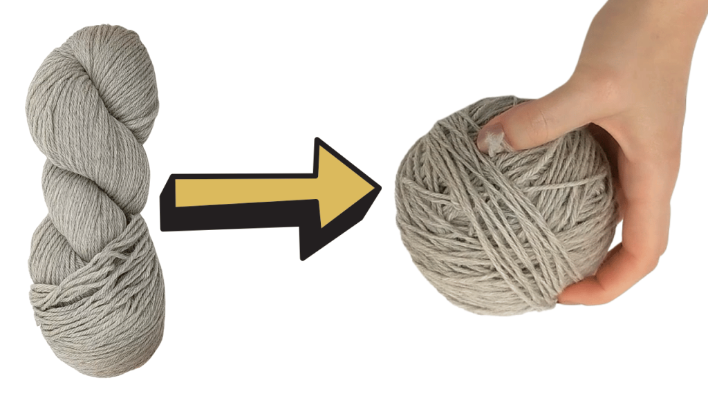 Unwind Yarn by Hand without Knots